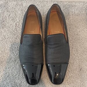 Christian Louboutin Black Patent Loafers
